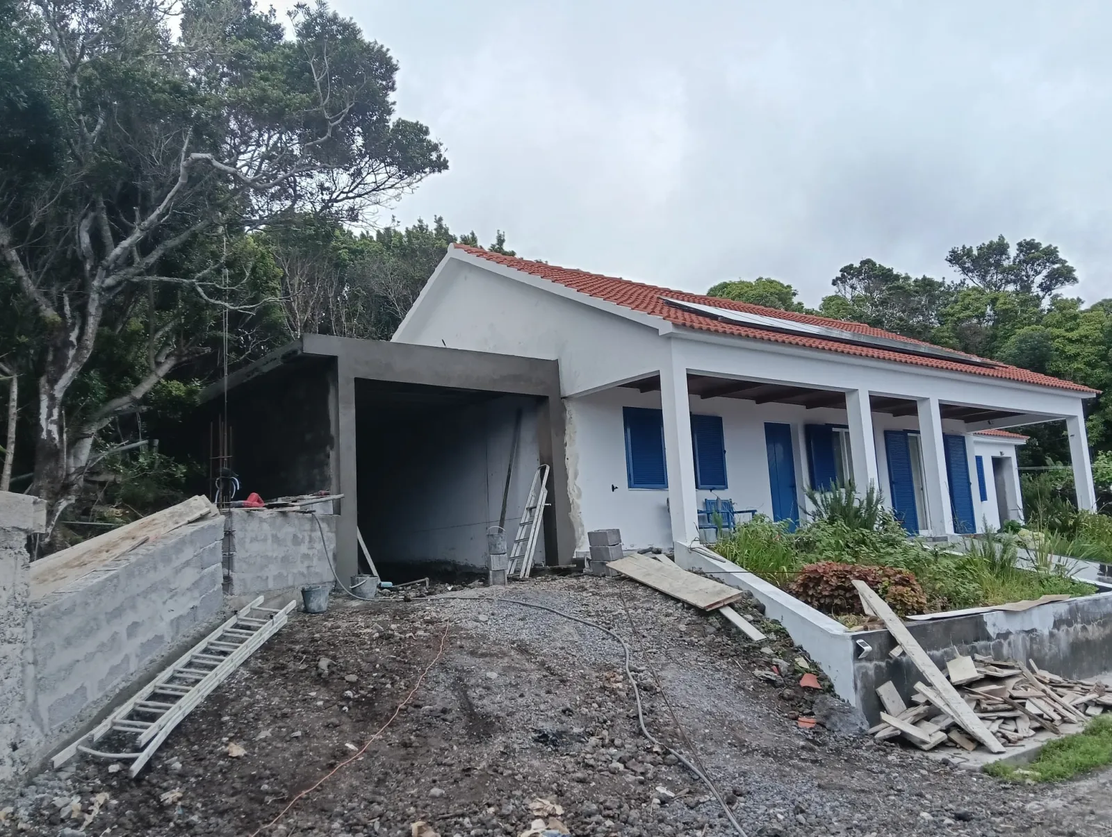 Obra realizada pela WV Construção no Faial, Açores
